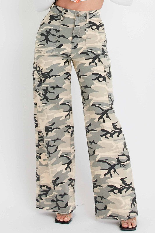 camo cargo pants