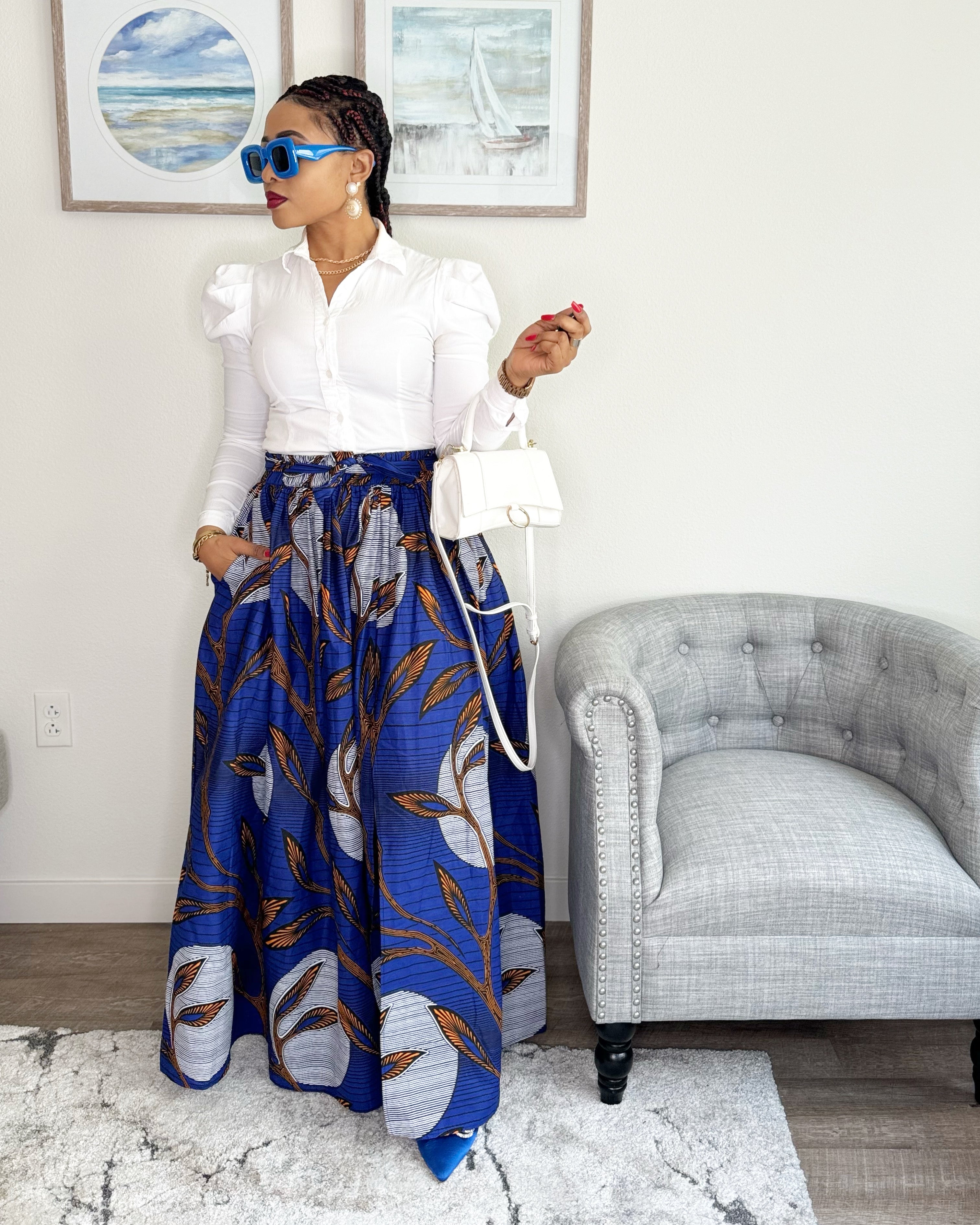 Ankara maxi shops skirt styles