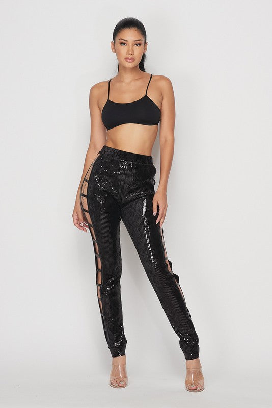 sequin pants