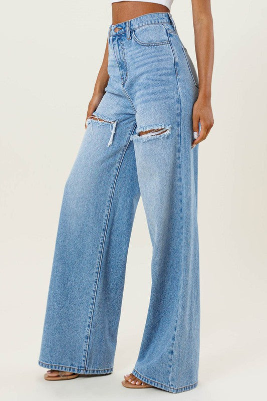 high waisted wide leg pants | high waisted wide leg jeans